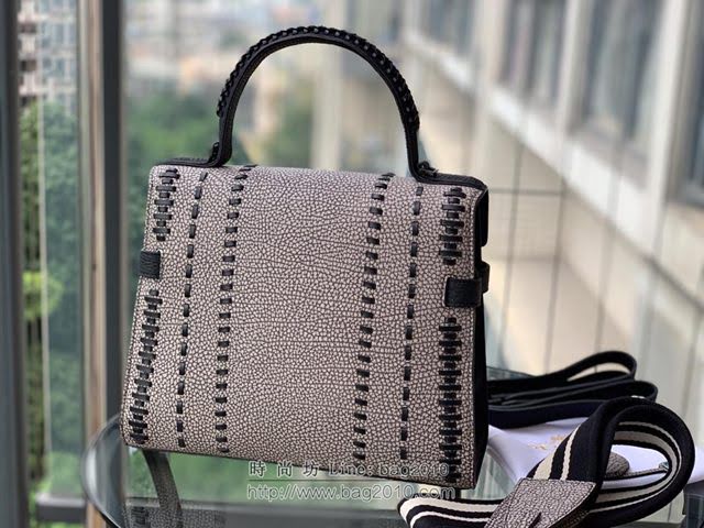 DELVAUX女包 全球限量編織款 Tempete Tribal Stitch系列 德爾沃女手提包 中號 Delvaux單肩斜跨女包 DL0028編織雪花色  fcs1208